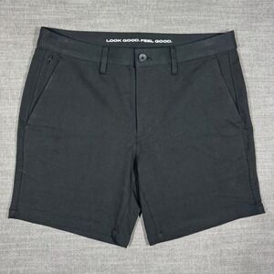 True Classic Mens 7" Classic Chino Shorts Black Stretch Cotton Size 33‎ Summer